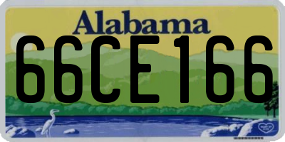 AL license plate 66CE166