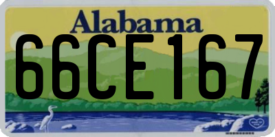 AL license plate 66CE167