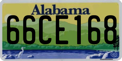 AL license plate 66CE168