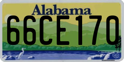 AL license plate 66CE170