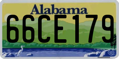 AL license plate 66CE179