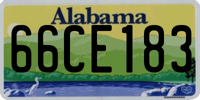 AL license plate 66CE183