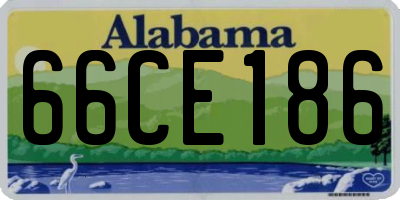 AL license plate 66CE186
