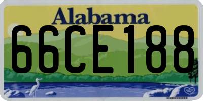 AL license plate 66CE188