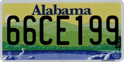 AL license plate 66CE199