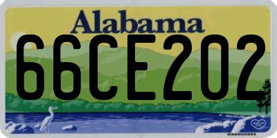 AL license plate 66CE202