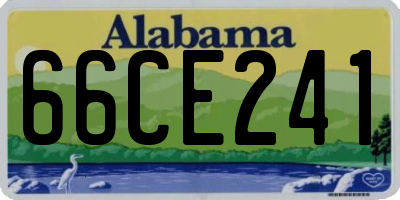 AL license plate 66CE241