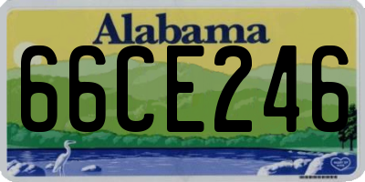 AL license plate 66CE246