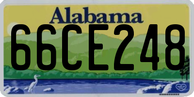 AL license plate 66CE248