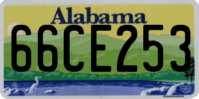AL license plate 66CE253