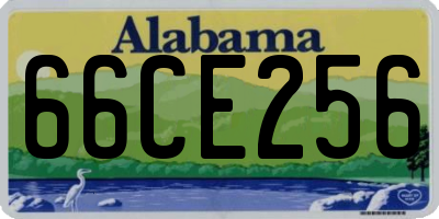 AL license plate 66CE256
