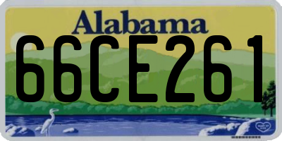 AL license plate 66CE261