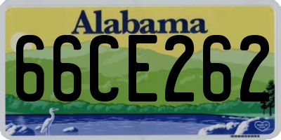 AL license plate 66CE262