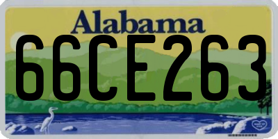 AL license plate 66CE263