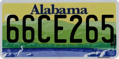 AL license plate 66CE265