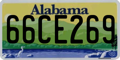 AL license plate 66CE269