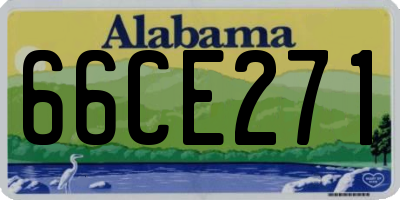 AL license plate 66CE271