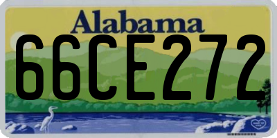 AL license plate 66CE272