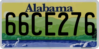 AL license plate 66CE276