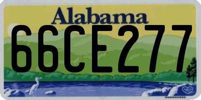 AL license plate 66CE277