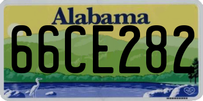 AL license plate 66CE282