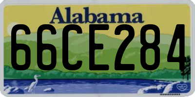AL license plate 66CE284