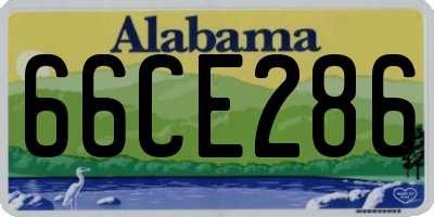 AL license plate 66CE286