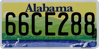 AL license plate 66CE288
