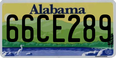 AL license plate 66CE289