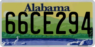AL license plate 66CE294