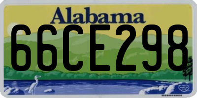 AL license plate 66CE298
