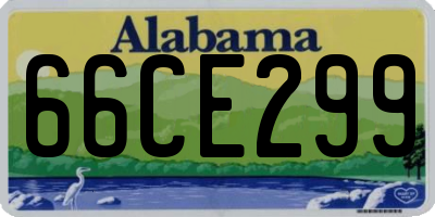 AL license plate 66CE299