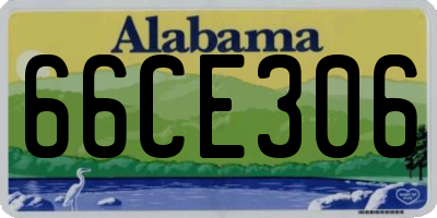 AL license plate 66CE306