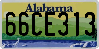 AL license plate 66CE313