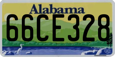 AL license plate 66CE328