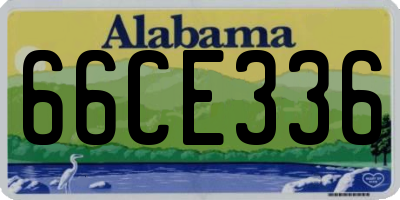 AL license plate 66CE336