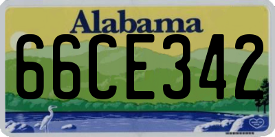 AL license plate 66CE342