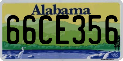 AL license plate 66CE356