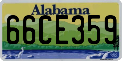 AL license plate 66CE359