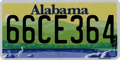 AL license plate 66CE364
