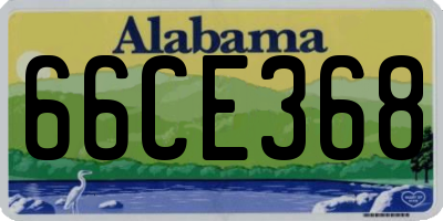 AL license plate 66CE368