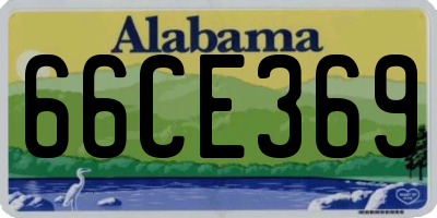 AL license plate 66CE369