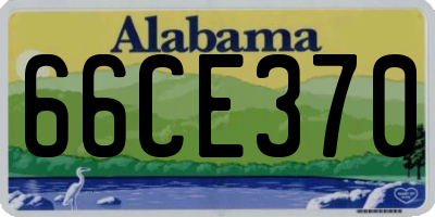 AL license plate 66CE370