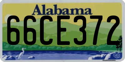 AL license plate 66CE372