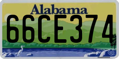 AL license plate 66CE374