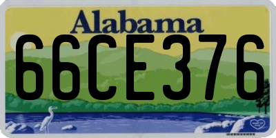 AL license plate 66CE376