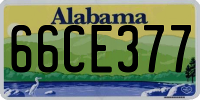 AL license plate 66CE377
