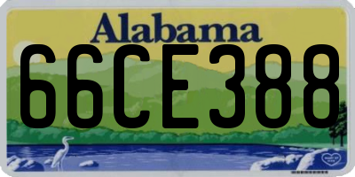AL license plate 66CE388
