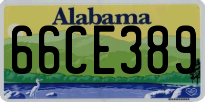 AL license plate 66CE389