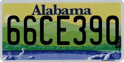 AL license plate 66CE390